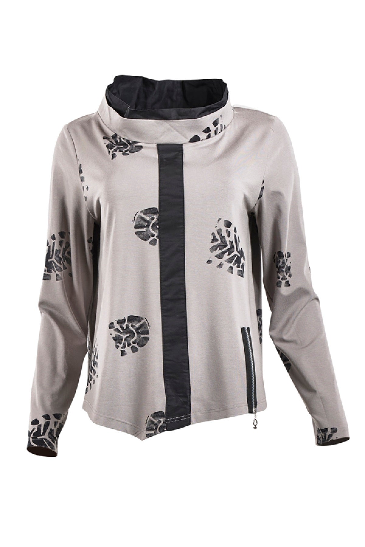 My Soul Footprint bluse 0075, Grey