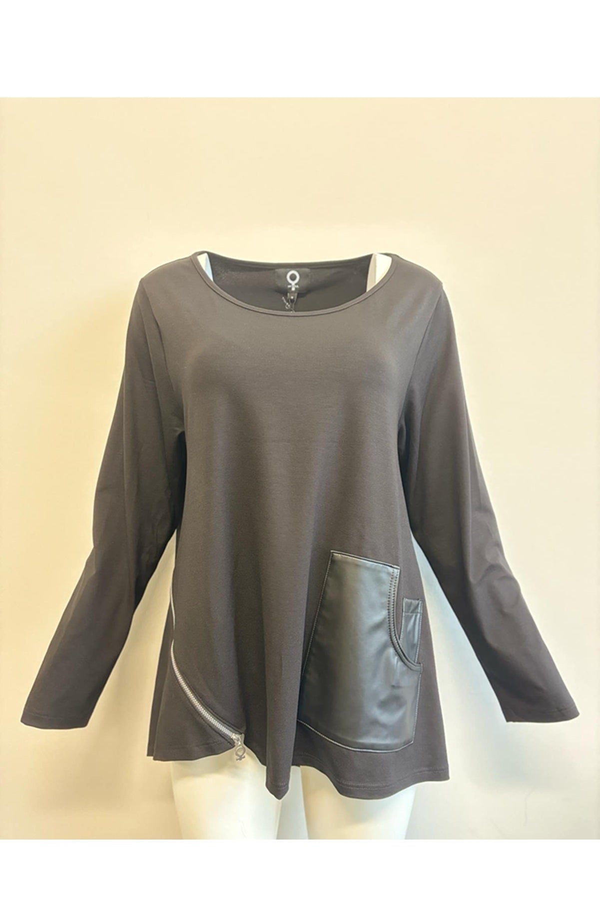 My Soul Cartoon bluse 0153, Plain Black
