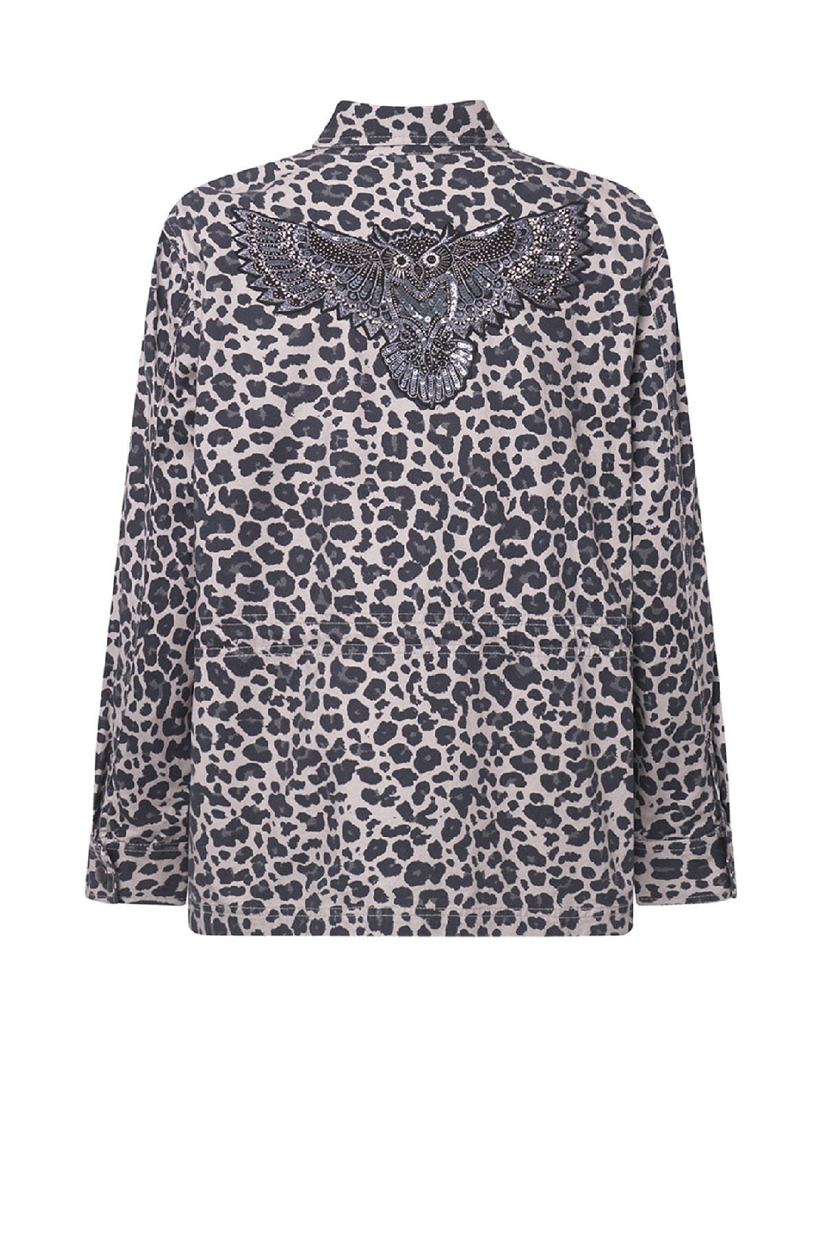 Depeche JaneDE Jacket, Grey leo print