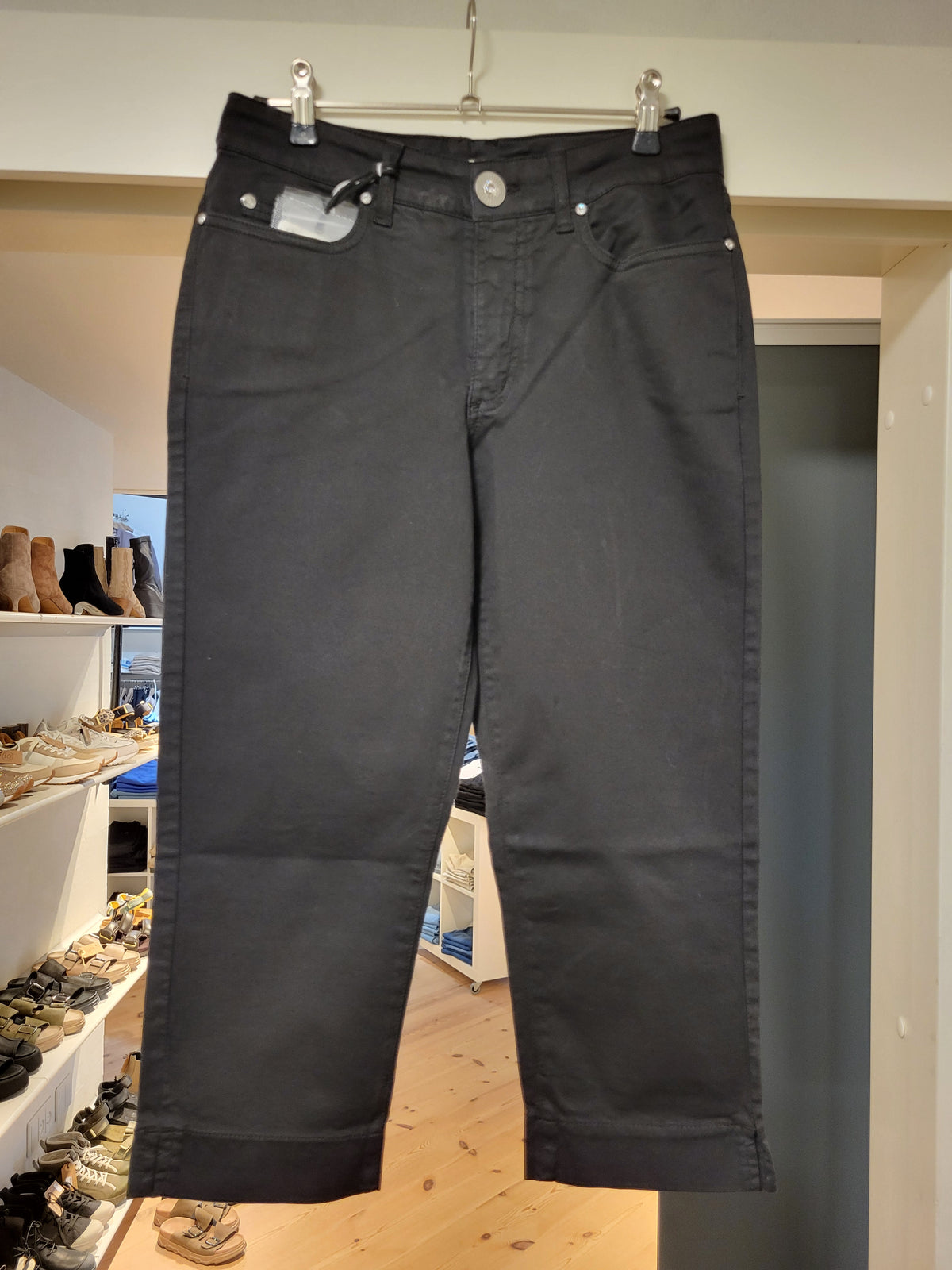 Jonny Q jeans P1021 Stretch Sateen, Black