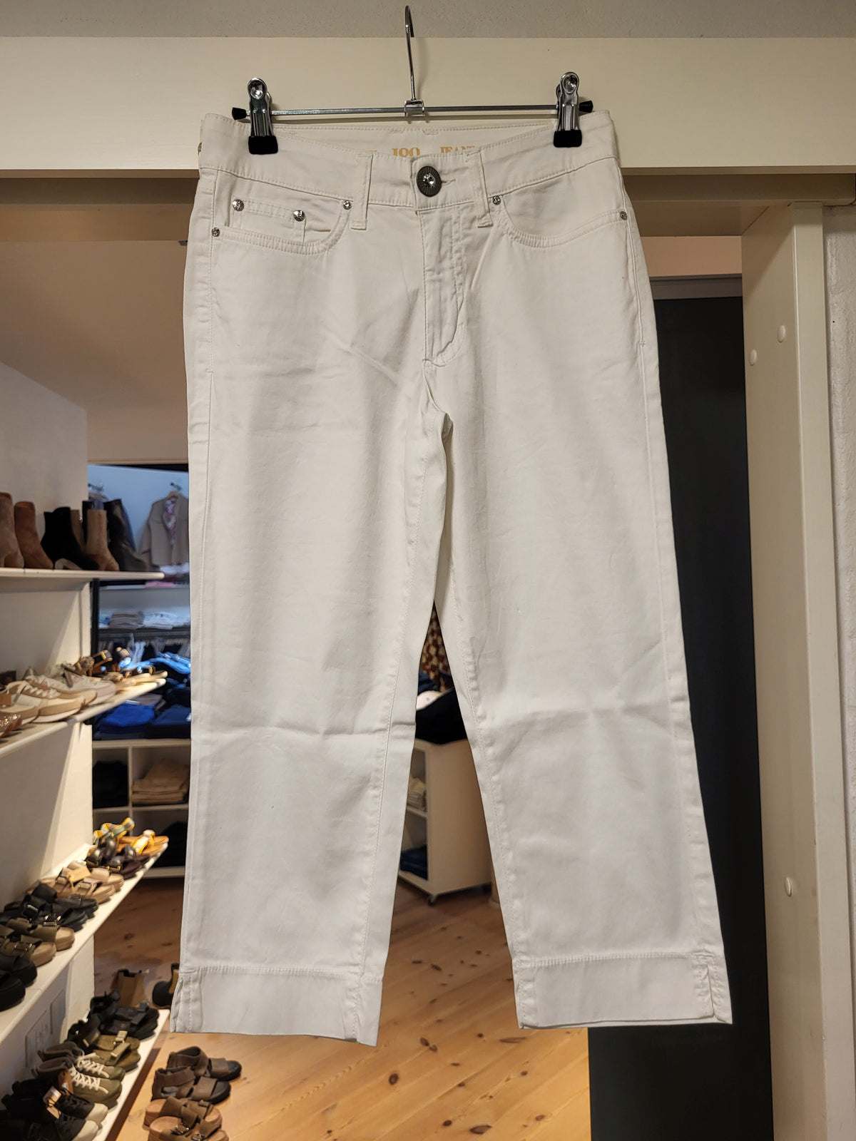 Jonny Q jeans P1021 Stretch Sateen, White