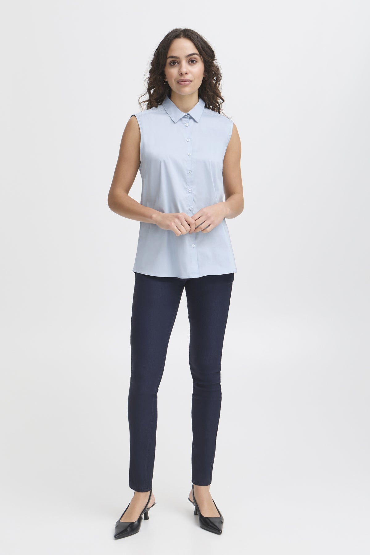 Fransa FRZASHIRT 4 Shirt, Cashmere Blue