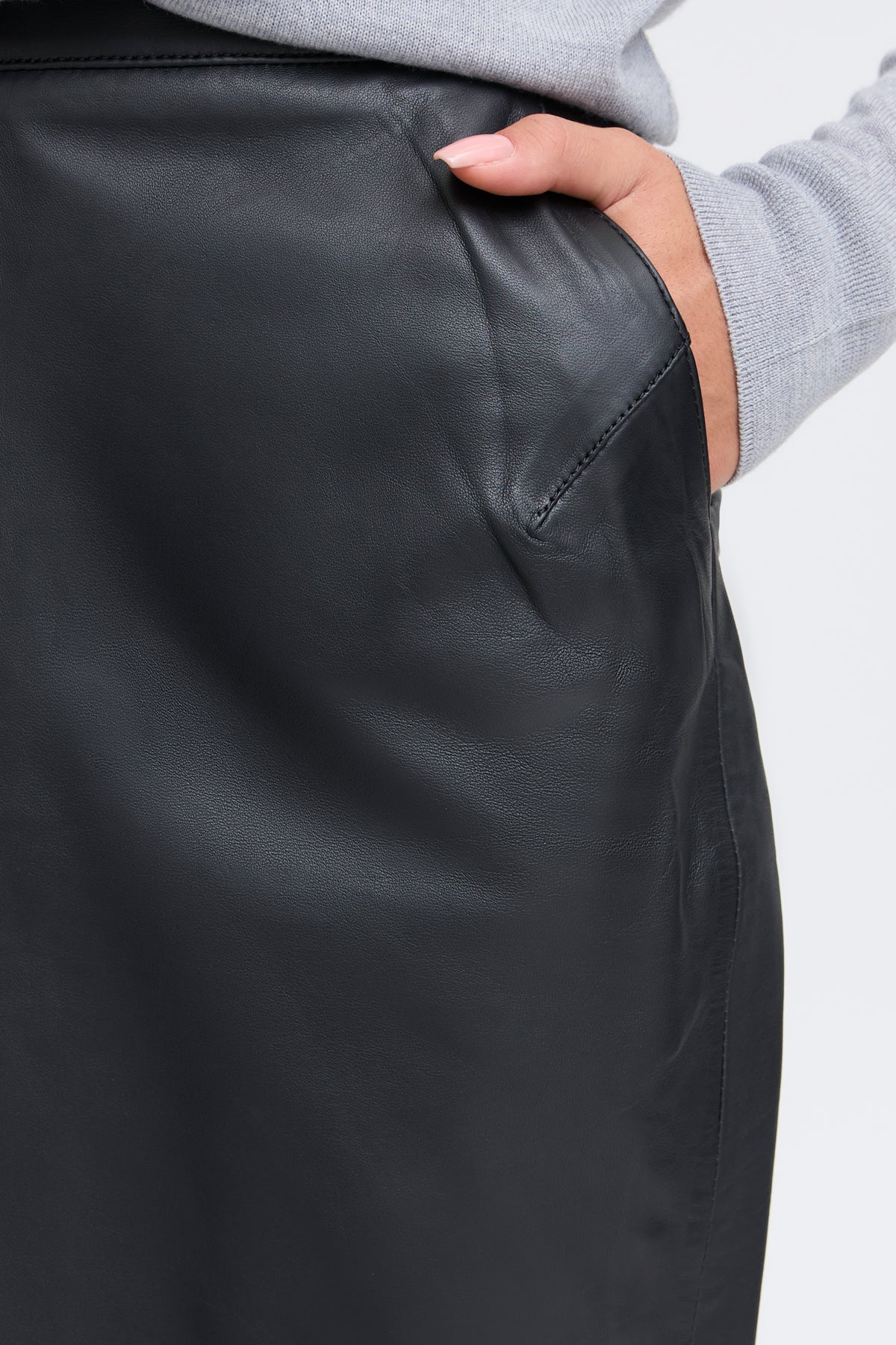 Fransa FRNELEATHER 1 SKIRT, Black