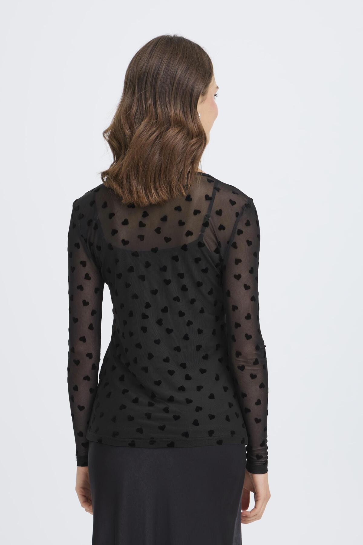 Fransa FRDETA TEE 1, HEART MESH