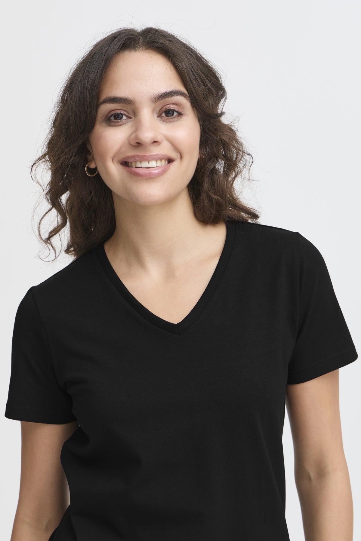 Fransa FRZASHOULDER TEE 1, Black