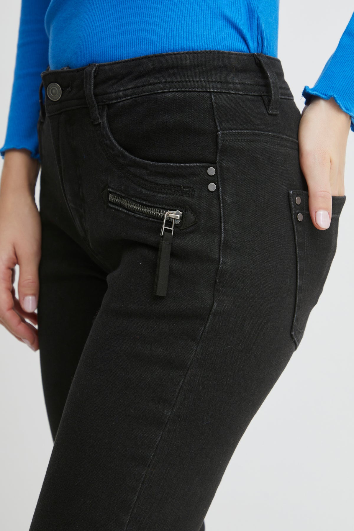 Fransa FRLISSI TESSA JEANS 1 ANK, Black Denim