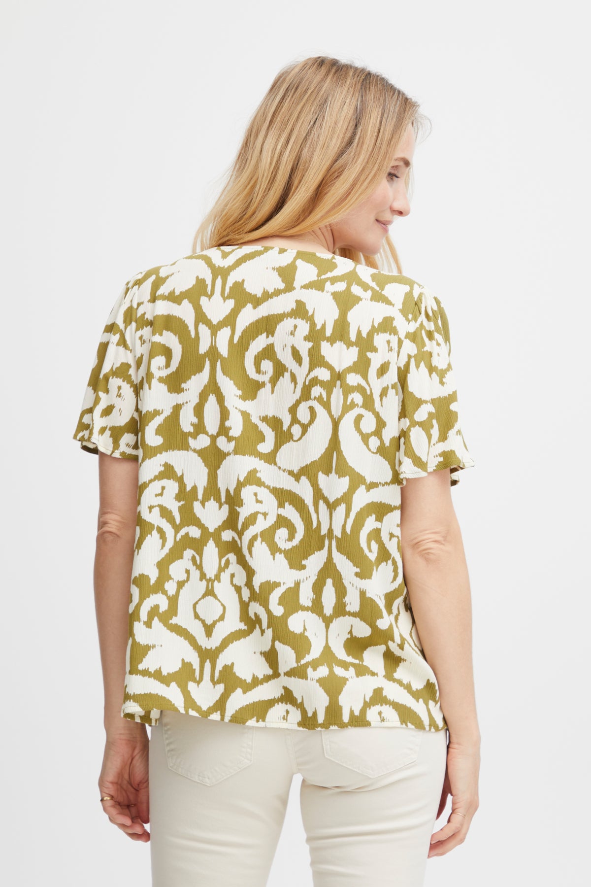 Fransa FRIRIA BLOUSE 1, Green Moss Mix A