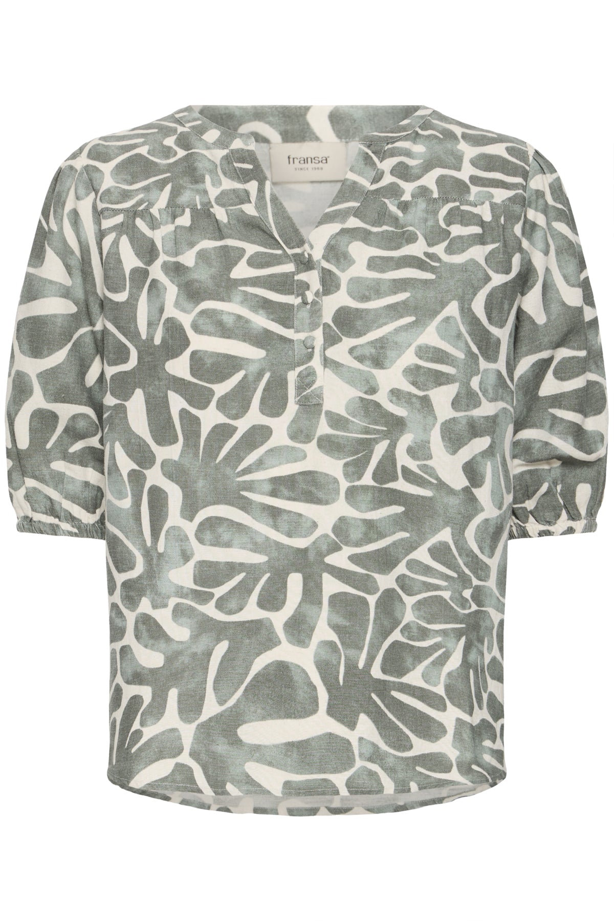 Fransa FRMADDIE BLOUSE 2, Agave Green art
