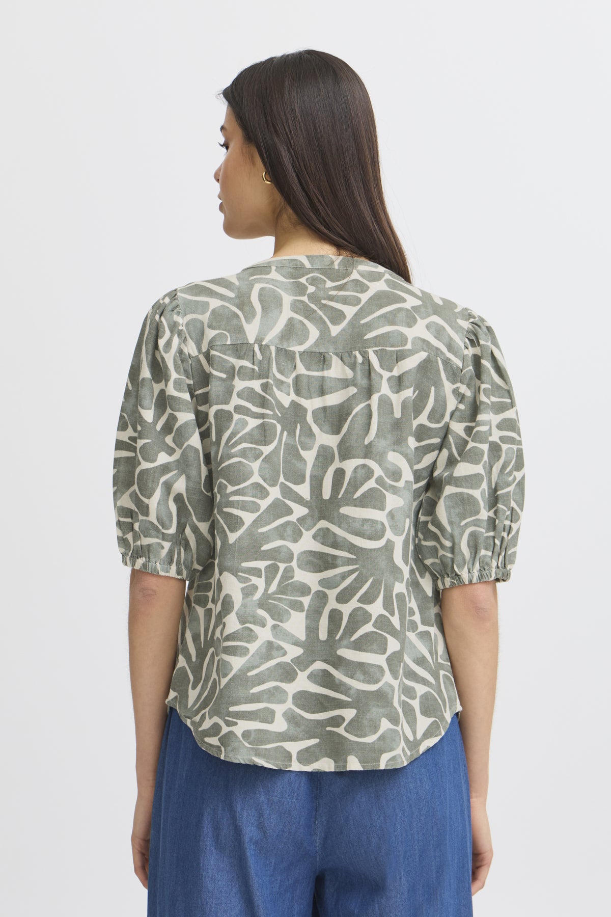 Fransa FRMADDIE BLOUSE 2, Agave Green art