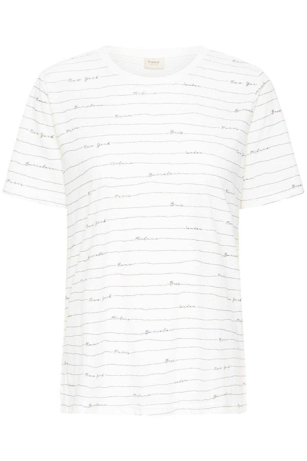 Fransa FRHAZEL TEE 2, Blanc de blanc art