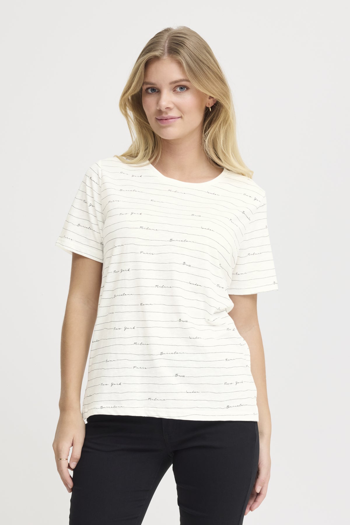 Fransa FRHAZEL TEE 2, Blanc de blanc art