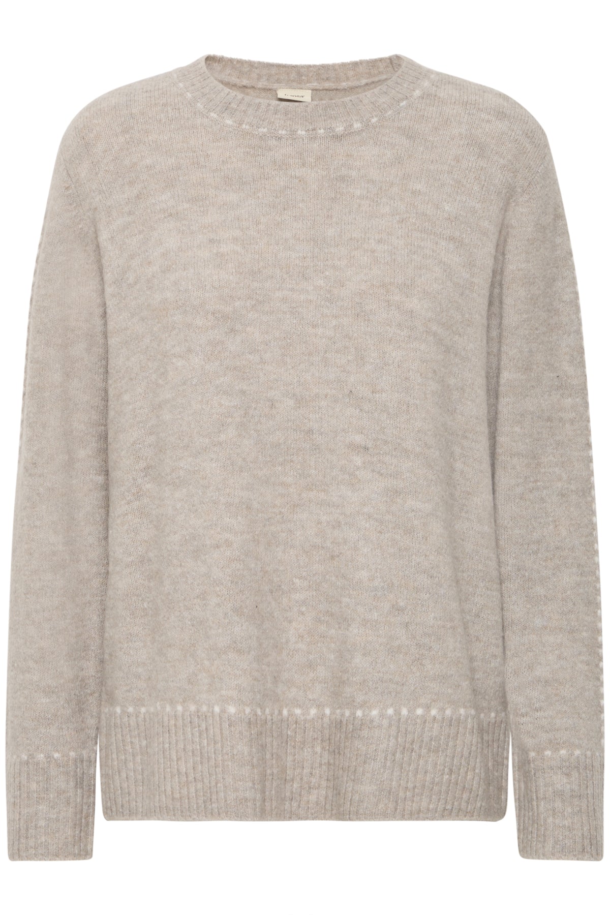 Fransa FRELISE PULLOVER 1, MOON ROCK MEL STRIPE