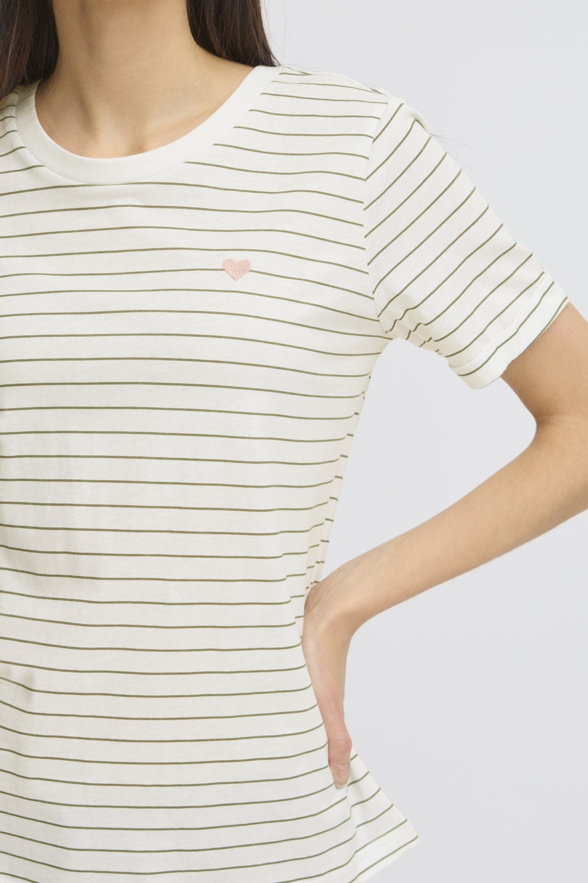 Fransa FRAMORA TEE 1, Agave Green art