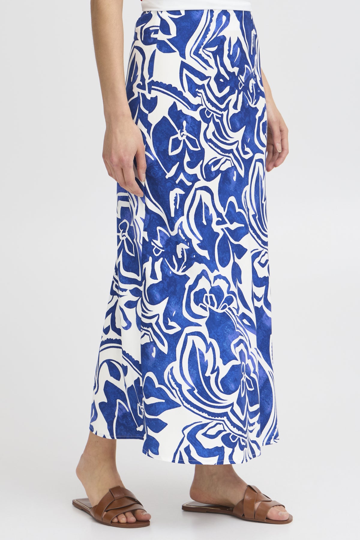 Fransa FRLOREN SKIRT 1, Blue Iolite art