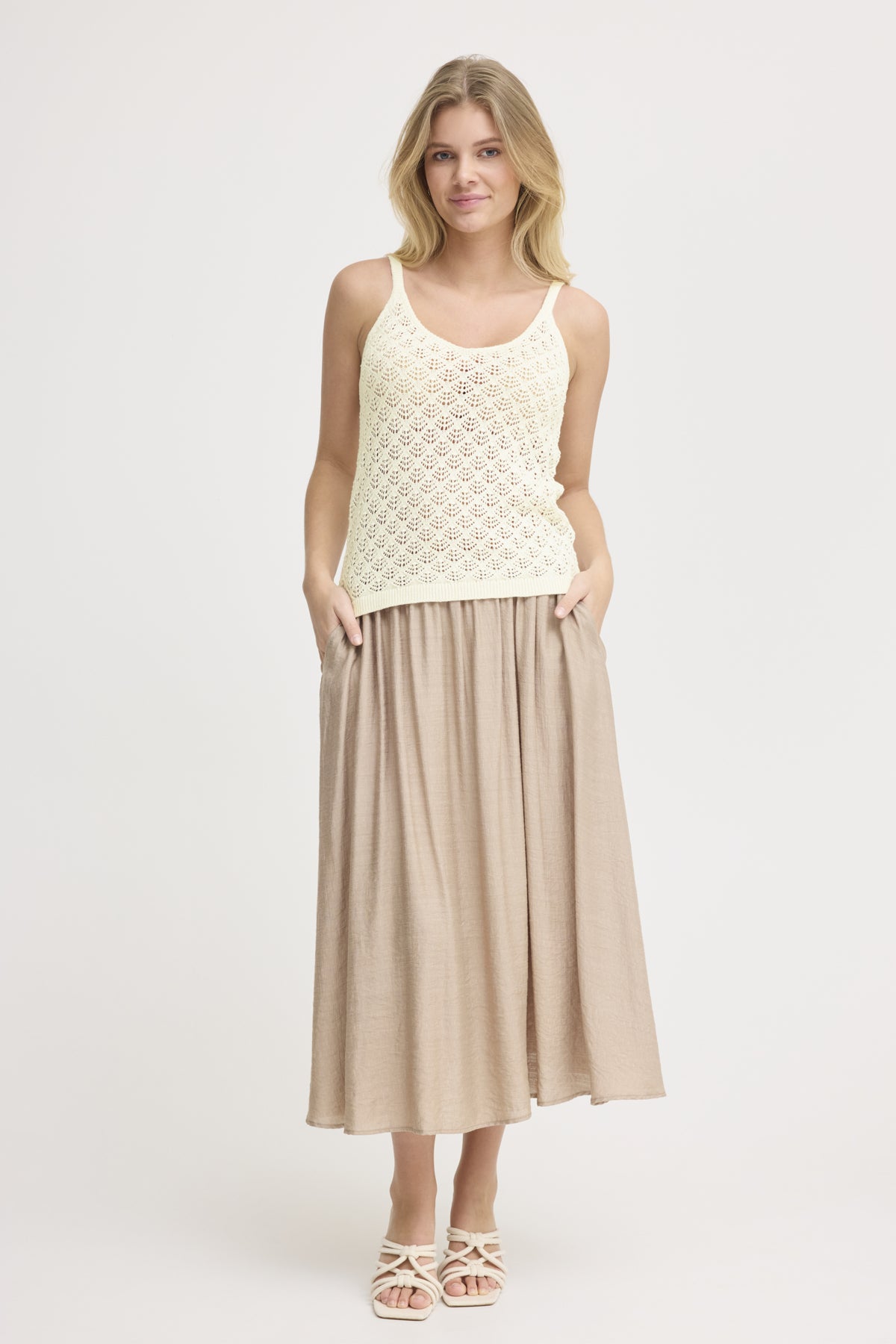 Fransa FRODA Top, Whisper White