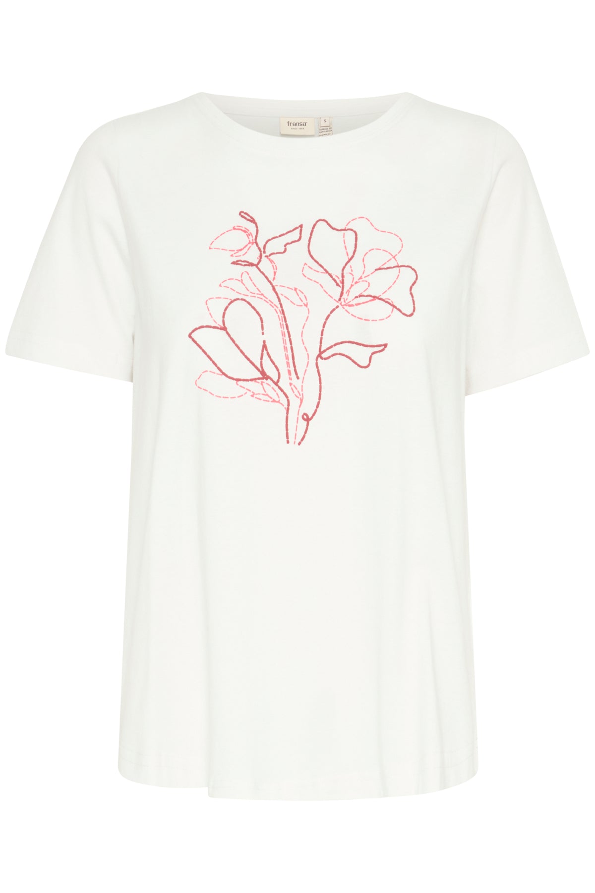 Fransa FRALLI TEE 2, Blanc de Blanc mix