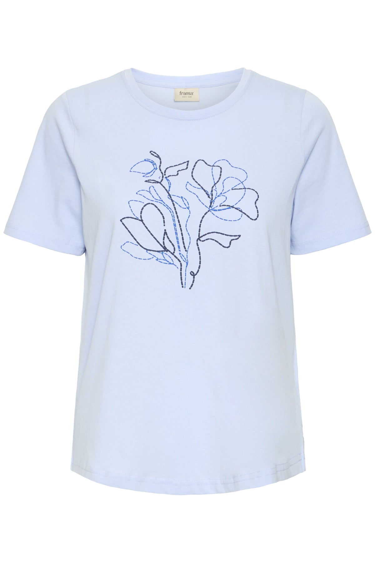 Fransa FRALLI TEE 2, Cashmere Blue mix