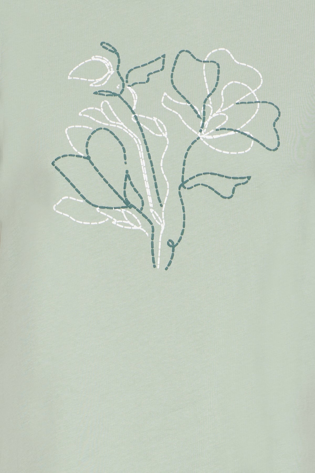 Fransa FRALLI TEE 2, Iceberg Green mix
