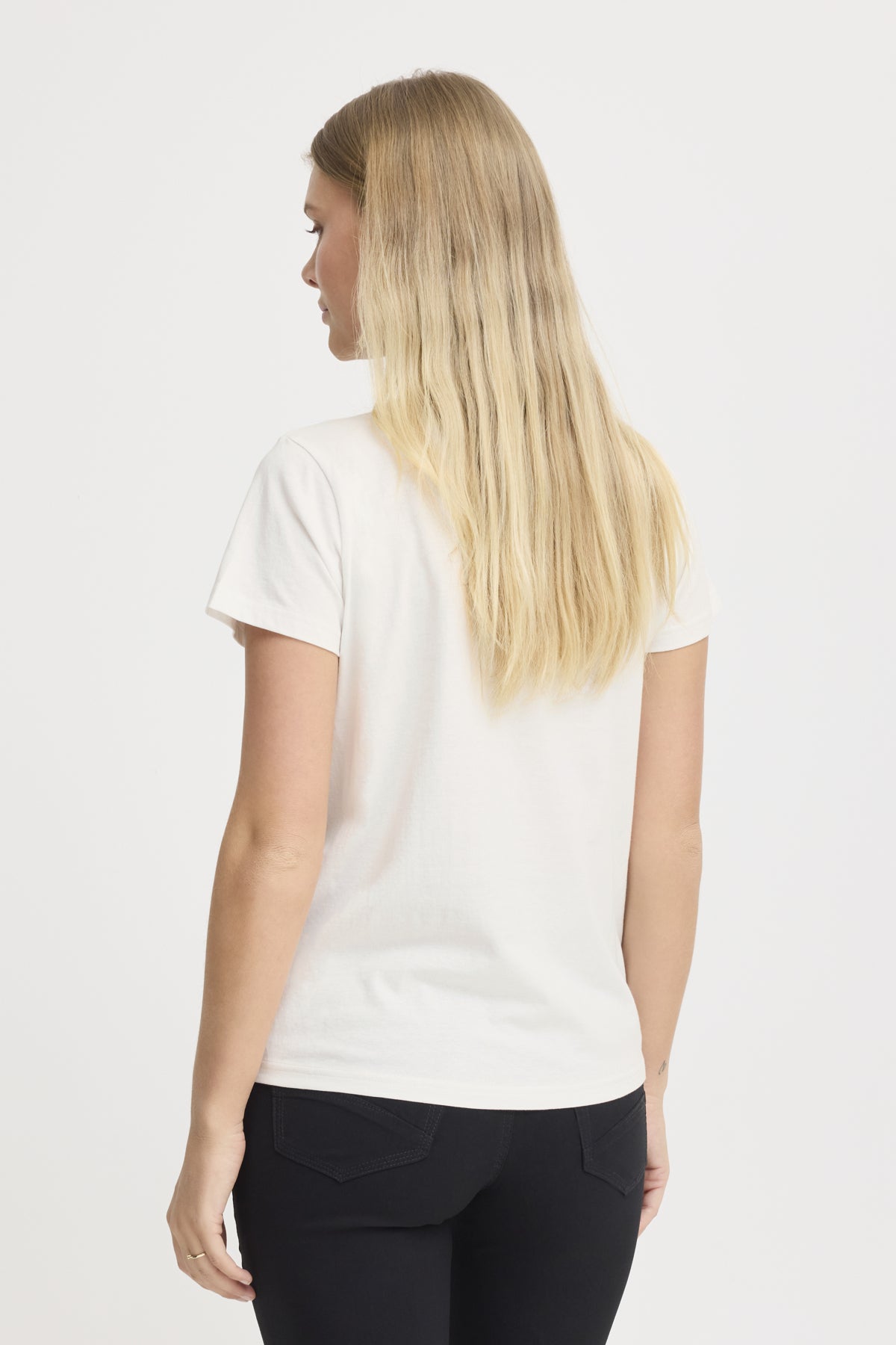 Fransa FRMAYRA T-shirt, Blanc de Blanc mix