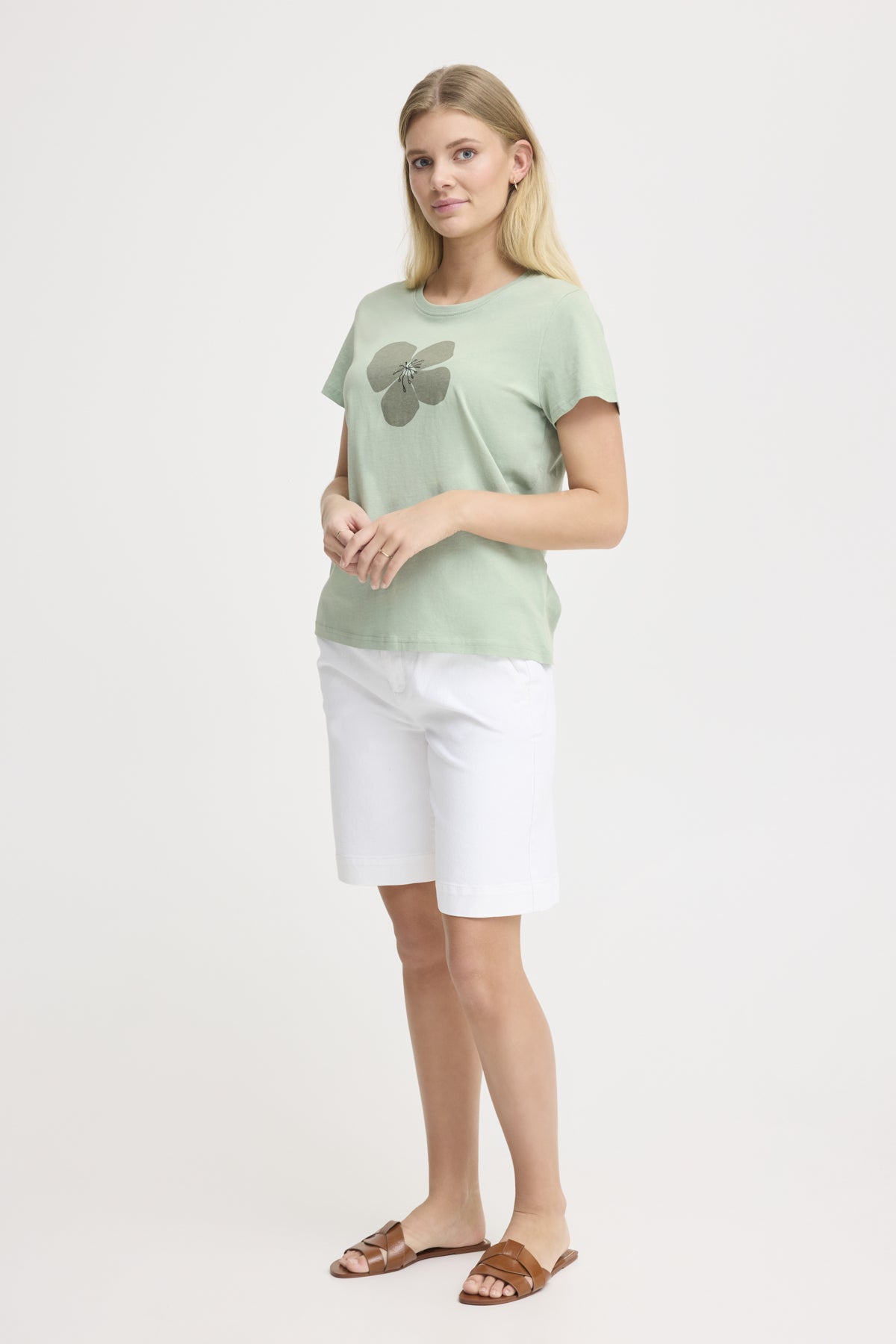 Fransa FRMAYRA T-shirt, Iceberg Green mix