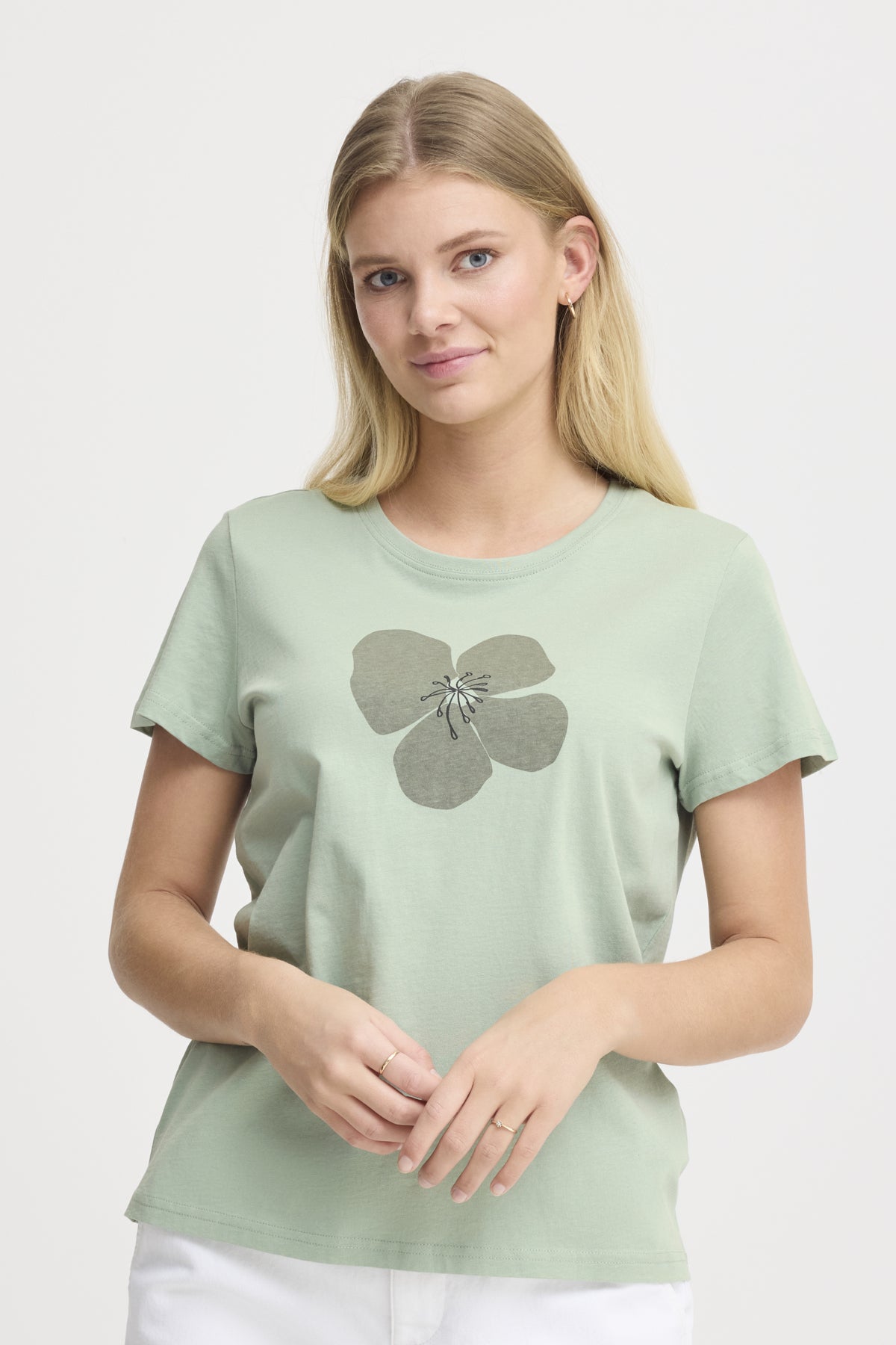 Fransa FRMAYRA T-shirt, Iceberg Green mix