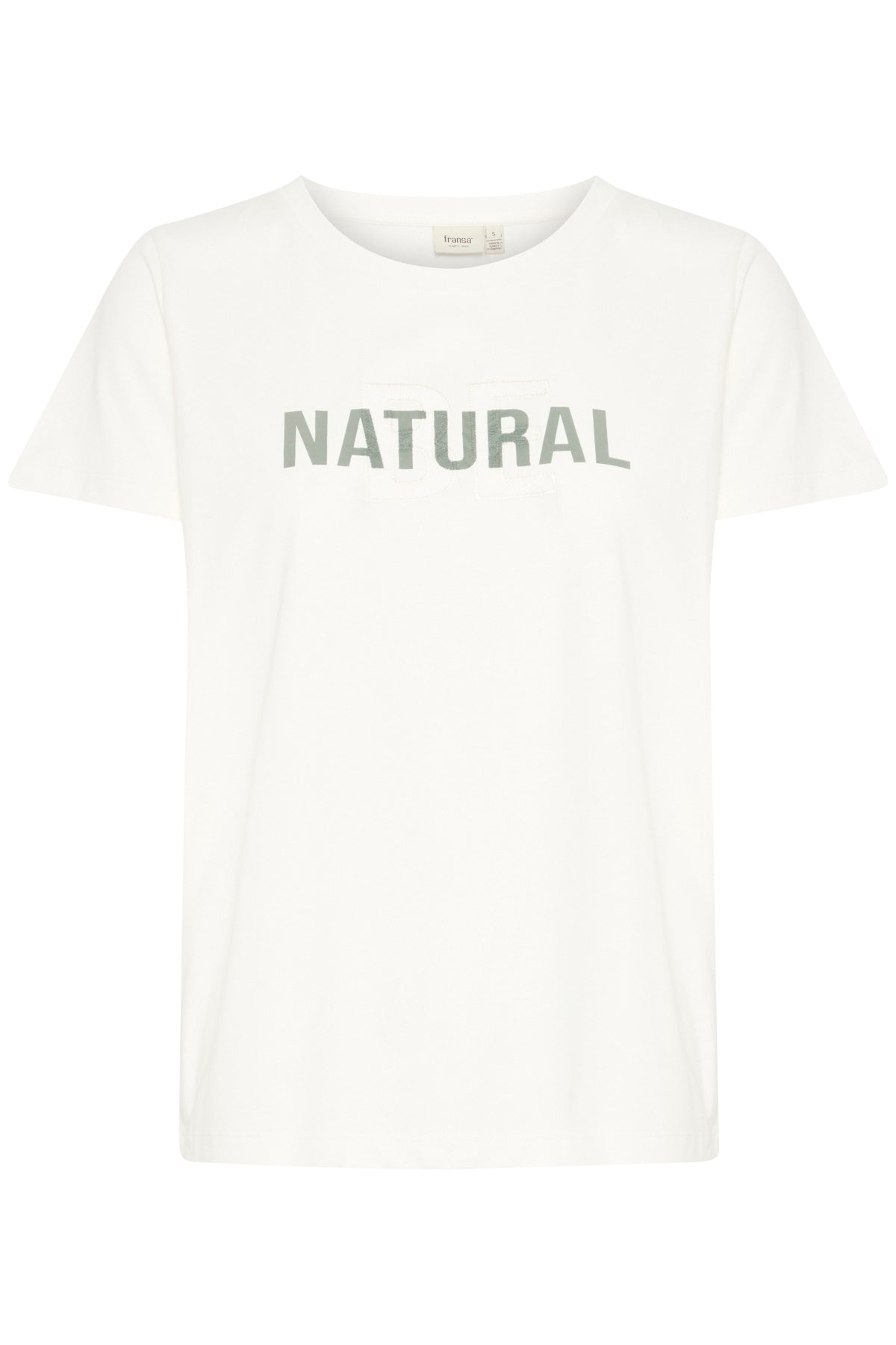 Fransa FRVIAS TEE 1, Whisper White Mix