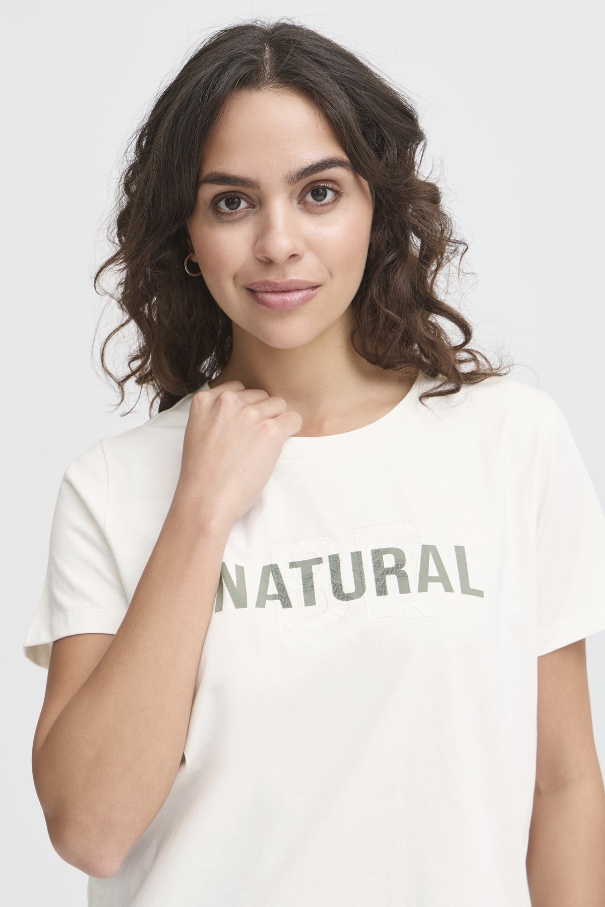 Fransa FRVIAS TEE 1, Whisper White Mix