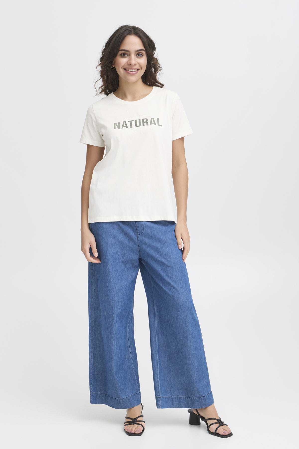 Fransa FRVIAS TEE 1, Whisper White Mix