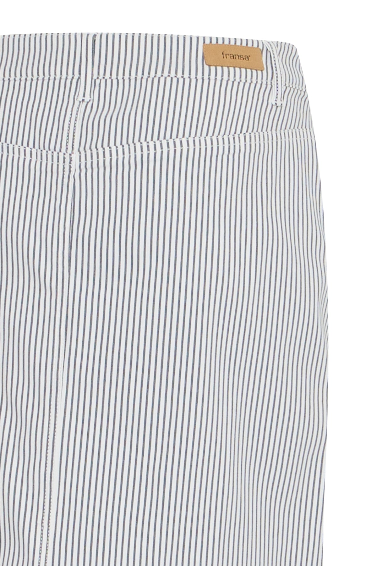 Fransa FRENA SKIRT 2, Birch w. navy blazer stripe