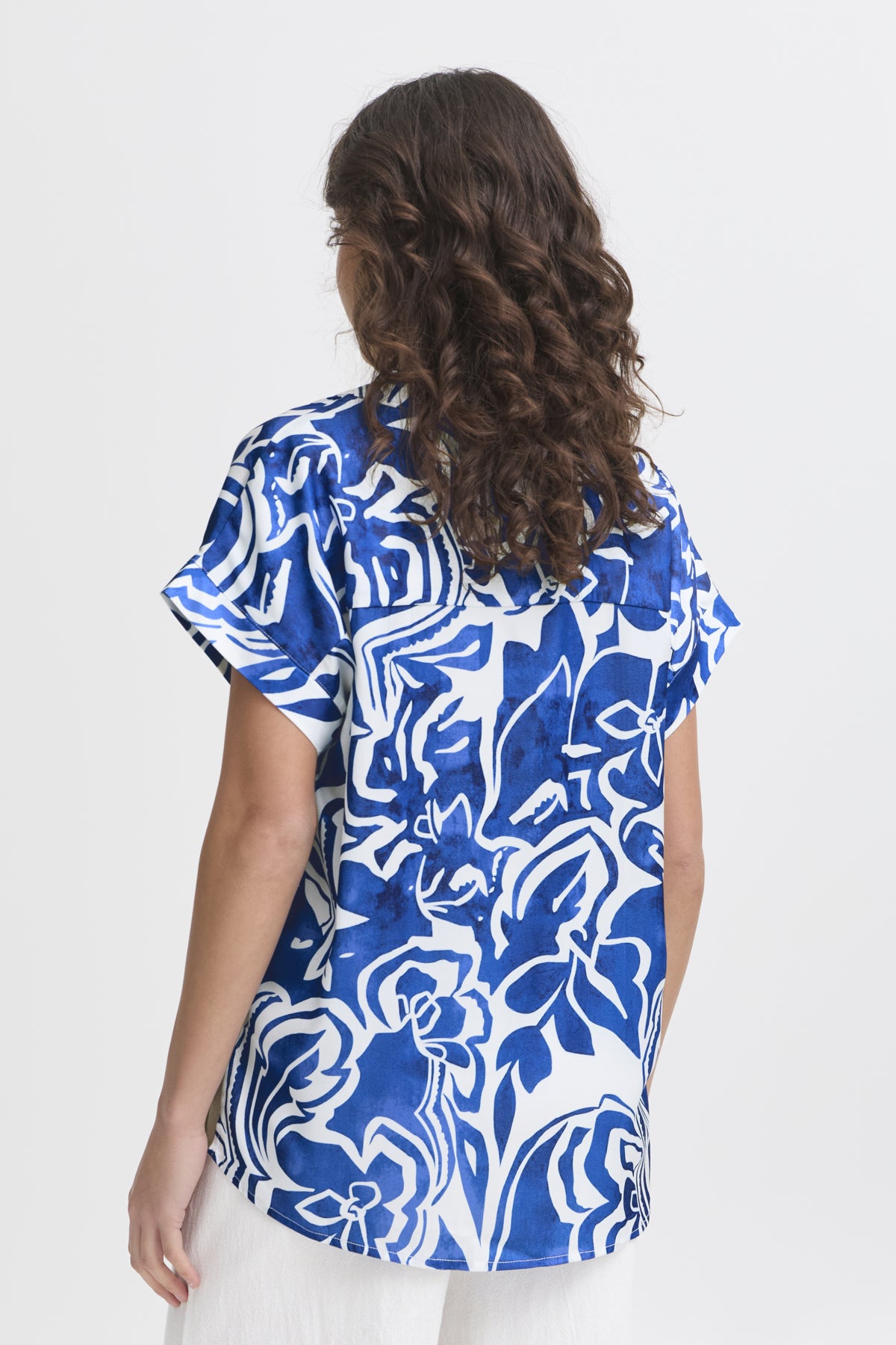 Fransa FRLOREN BLOUSE 2, Blue Iolite art