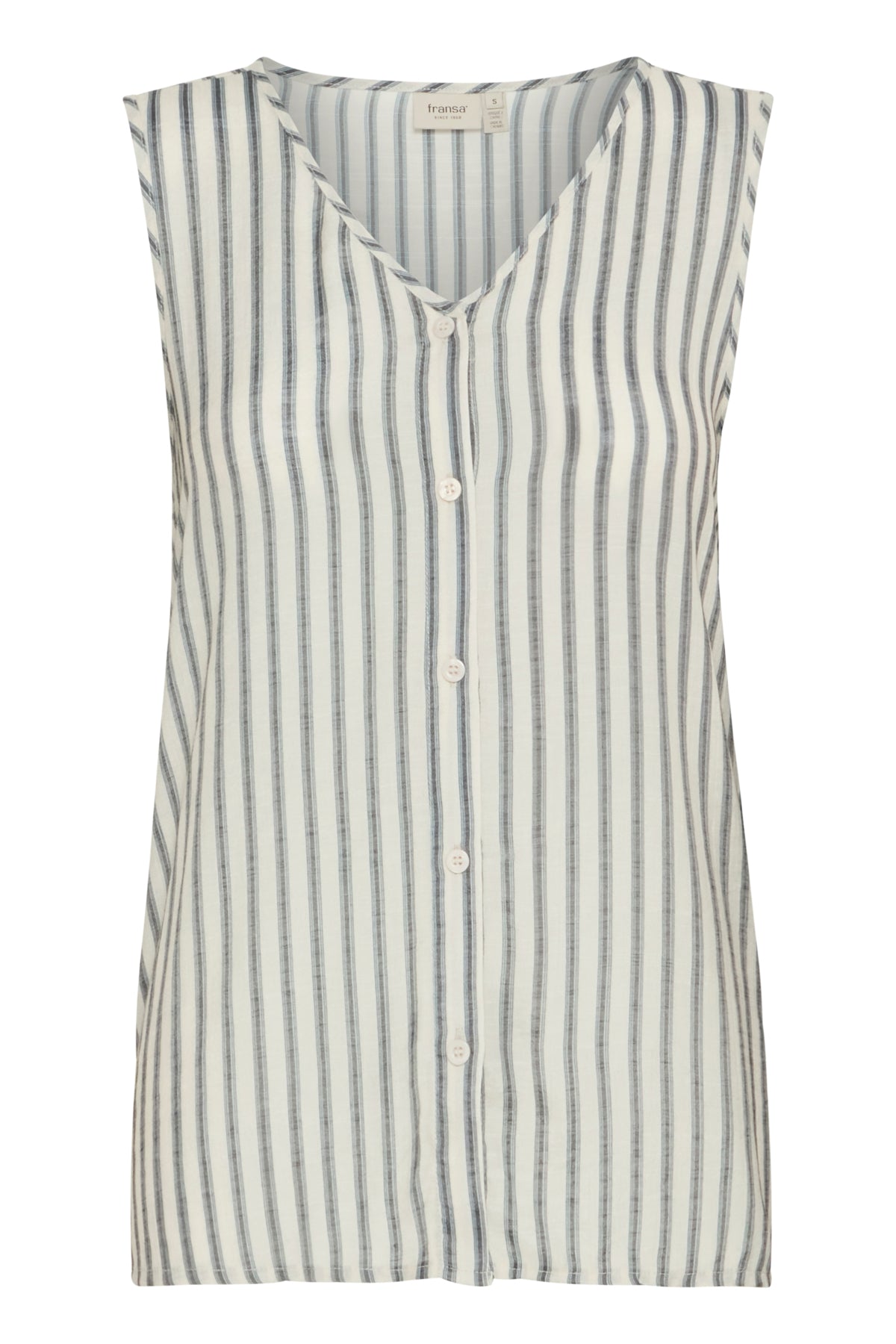 Fransa FRALYSSA TOP 1, Navy stripes art