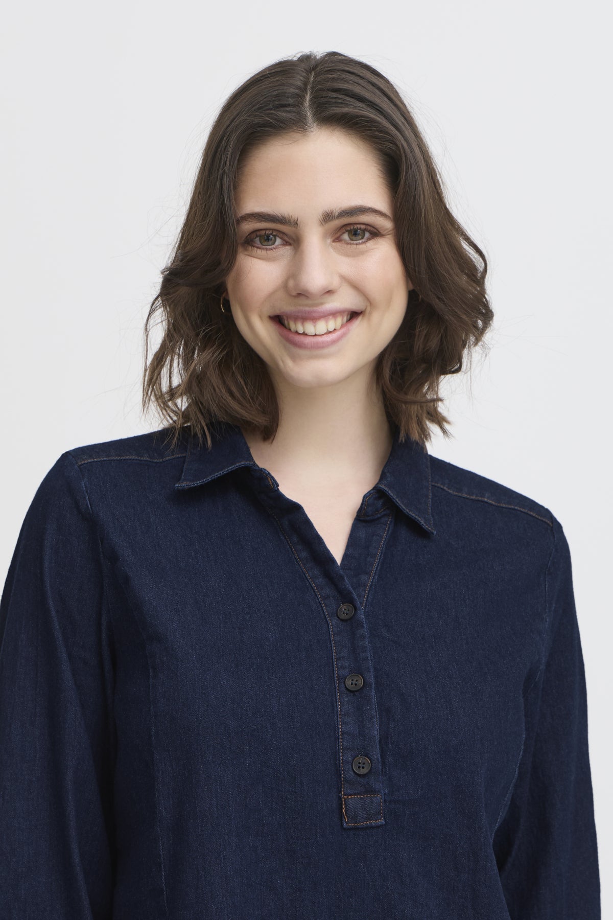 Fransa FRCHICAGO DRESS 5, RAW BLUE DENIM