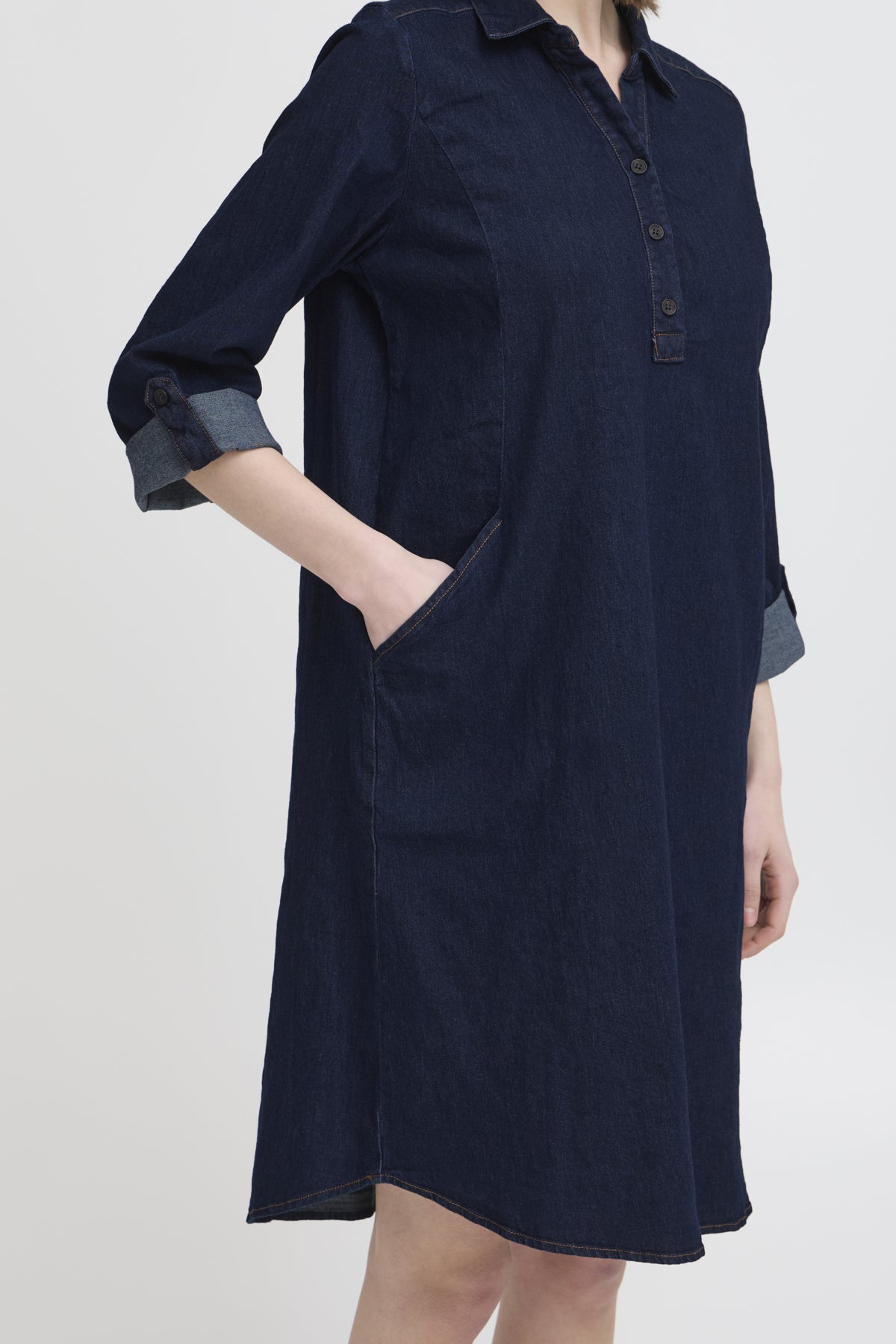 Fransa FRCHICAGO DRESS 5, RAW BLUE DENIM