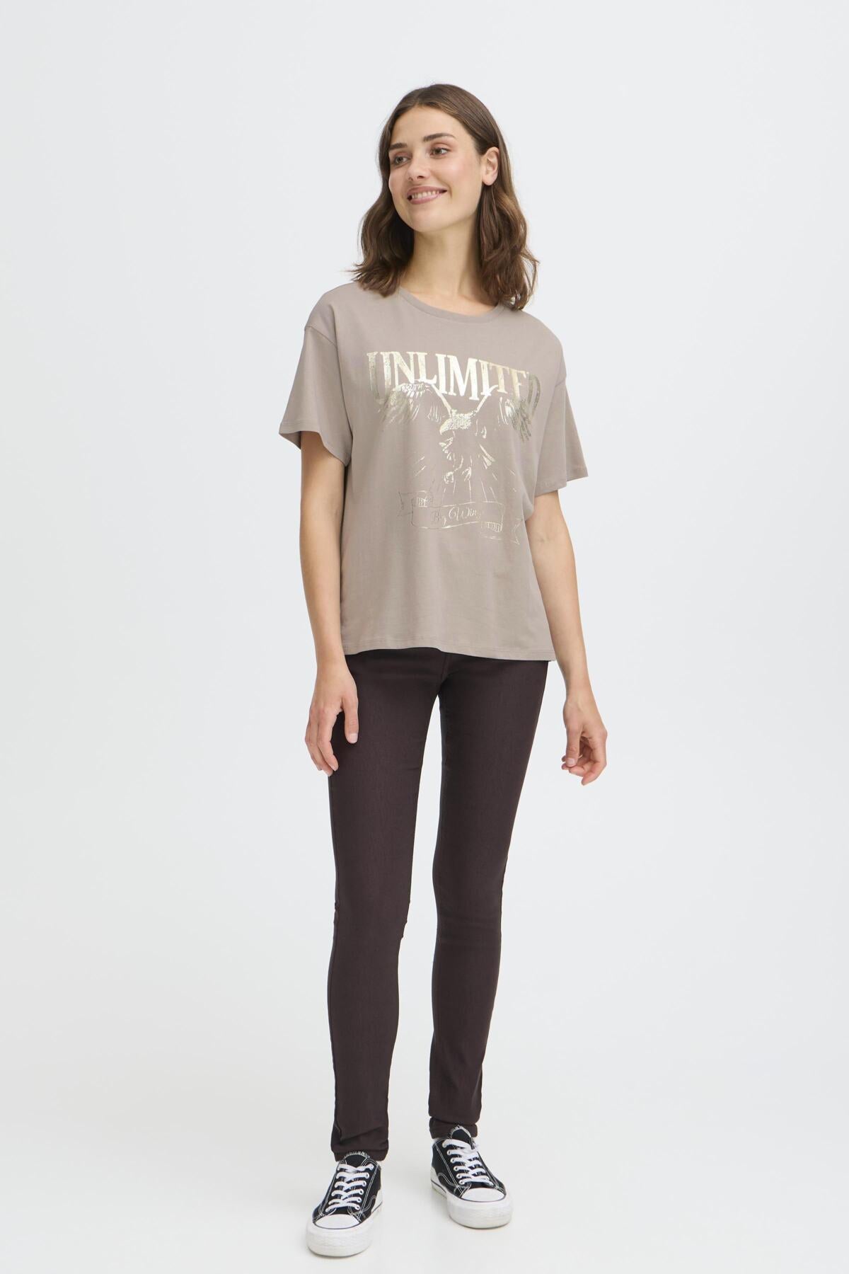 Fransa FRHAISLEY TEE 1, MOON ROCK