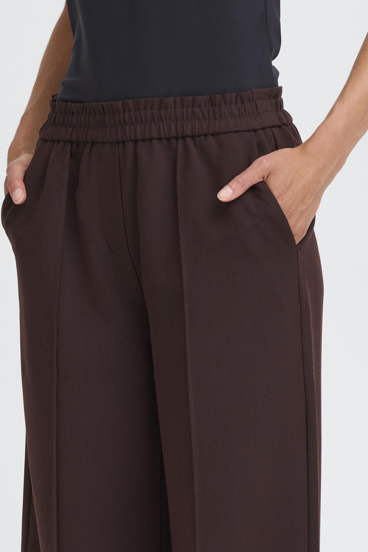 Fransa FRABIGAIL PANTS 5, Fudge Melange