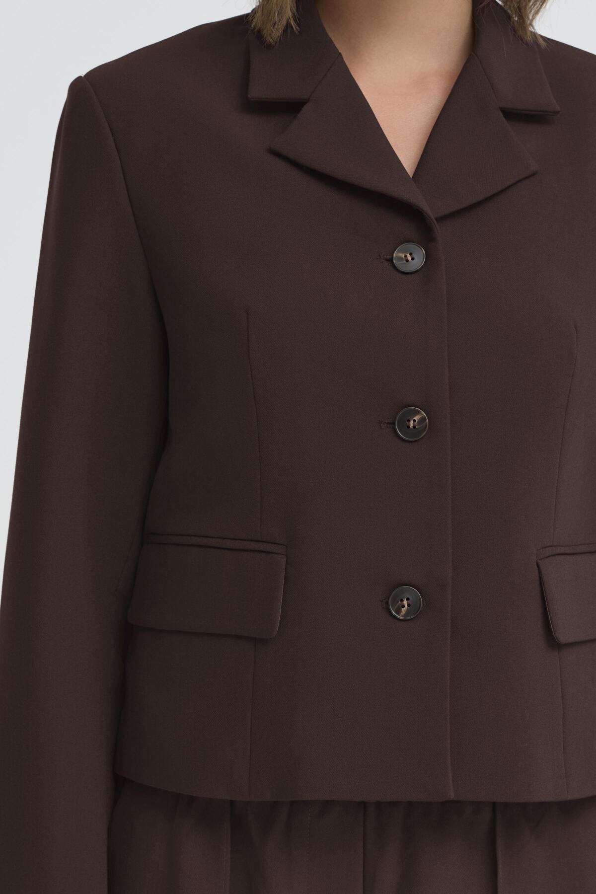 Fransa FRABIGAIL BLAZER 2, Fudge Melange