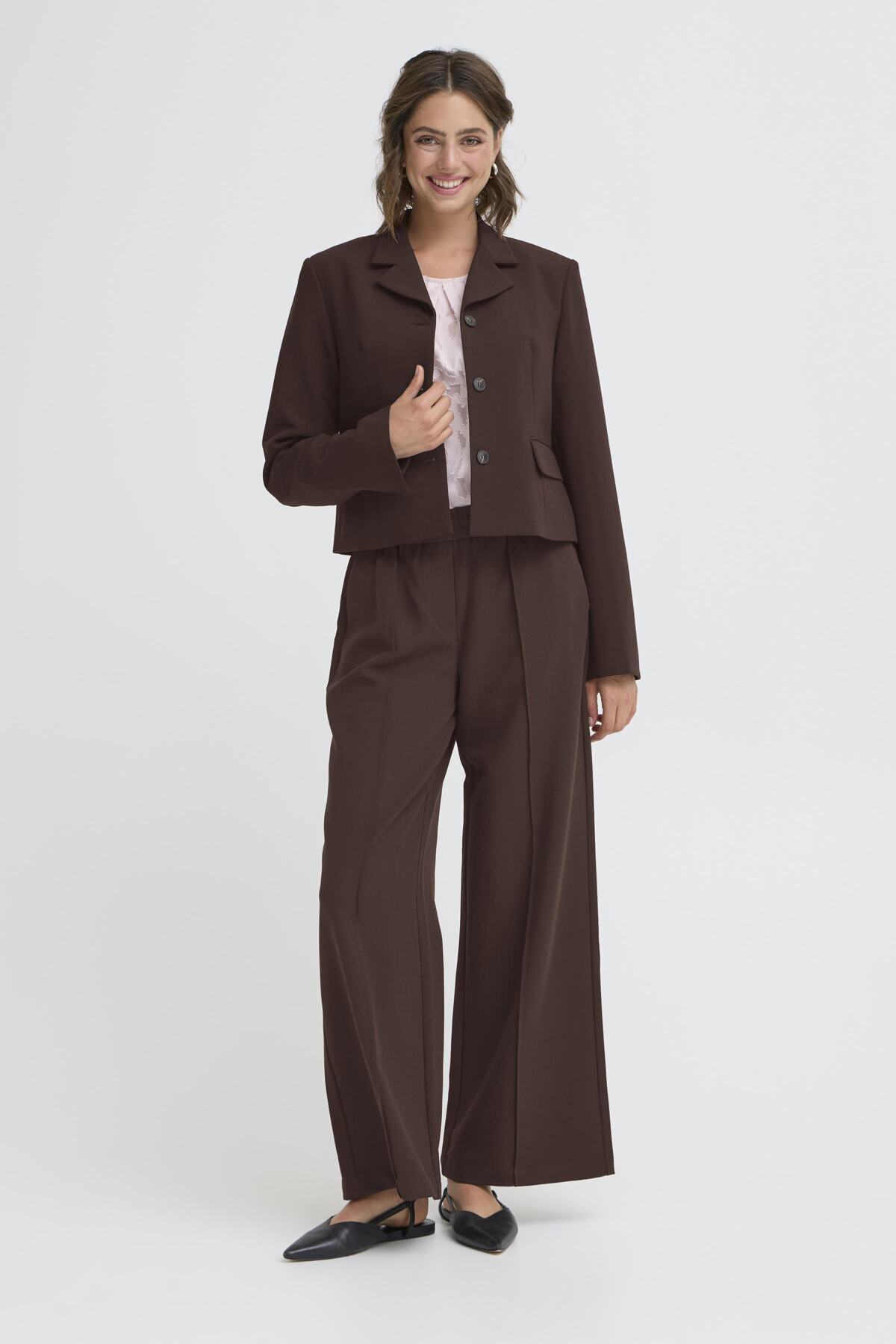 Fransa FRABIGAIL BLAZER 2, Fudge Melange