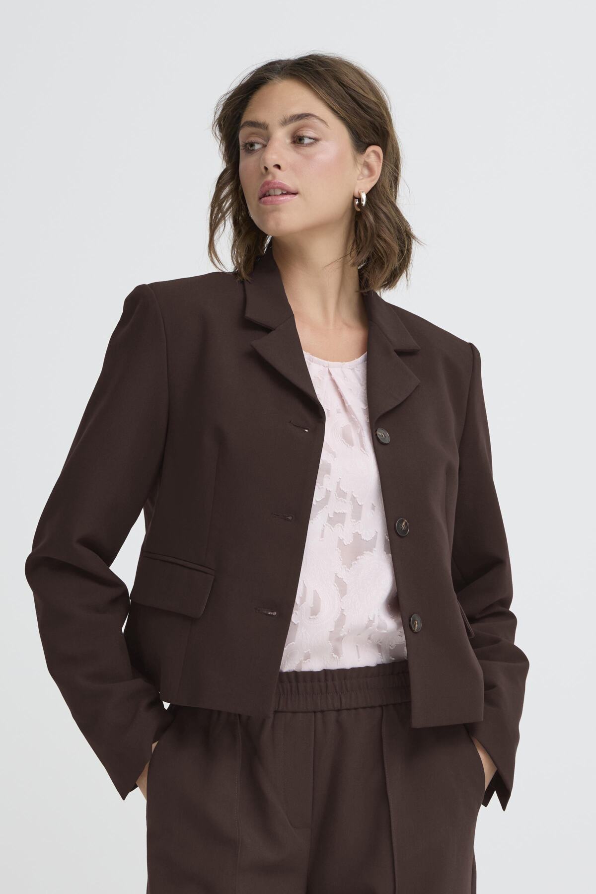 Fransa FRABIGAIL BLAZER 2, Fudge Melange