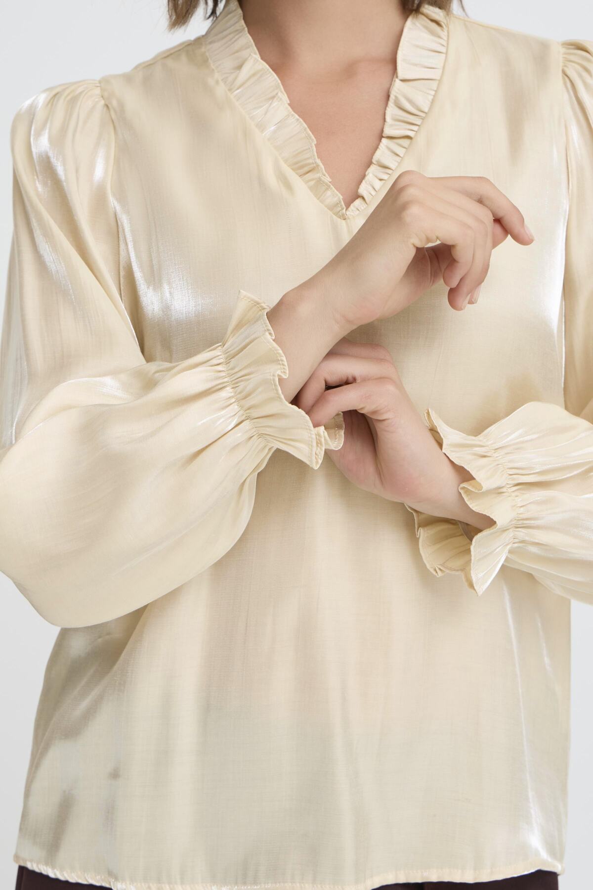 Fransa FRYOLANDA BLOUSE 3, Oyster Gray
