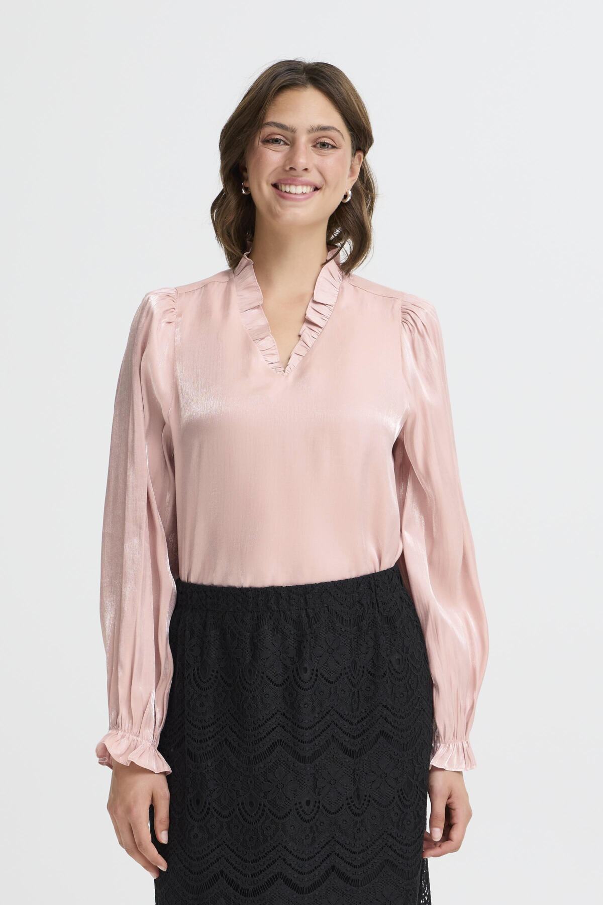 Fransa FRYOLANDA BLOUSE 3, Pale Mauve