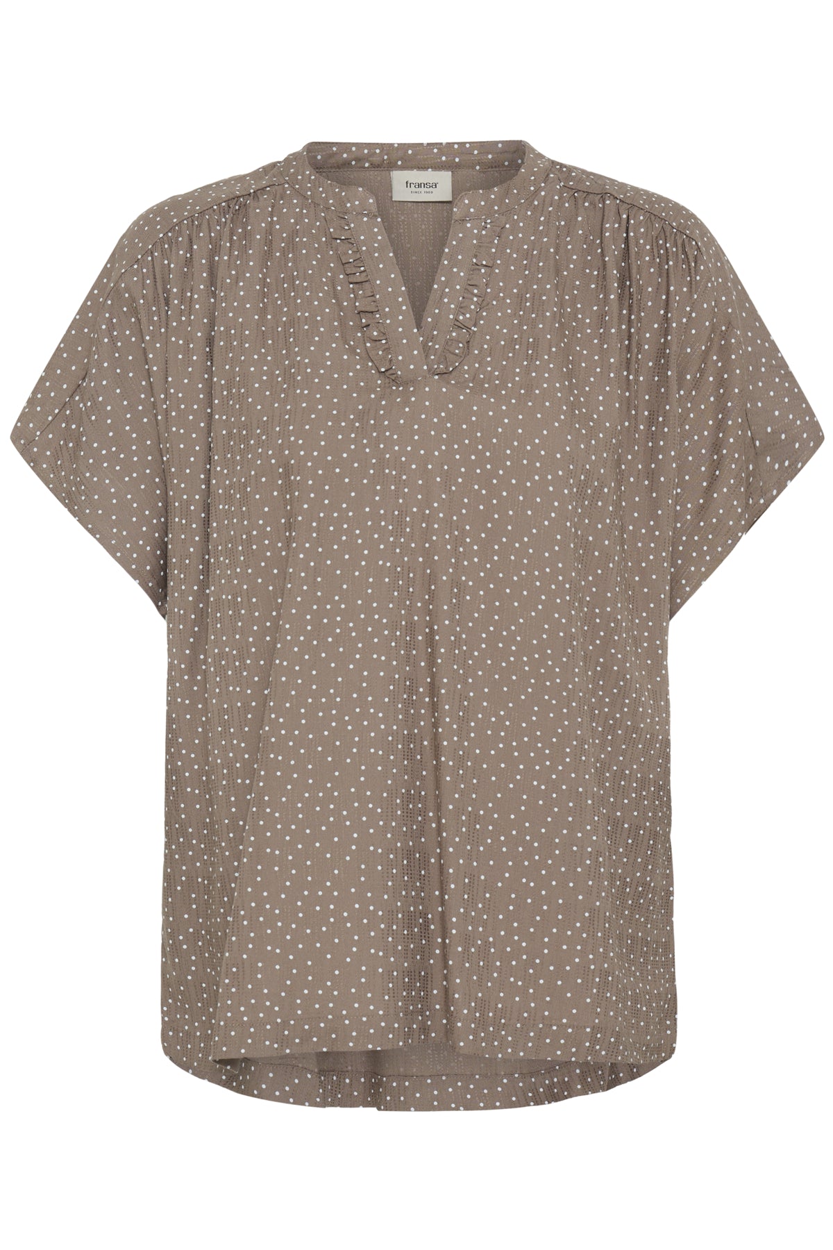 Fransa FRLAYA BLOUSE 1, Dot dots mountain t. white dot