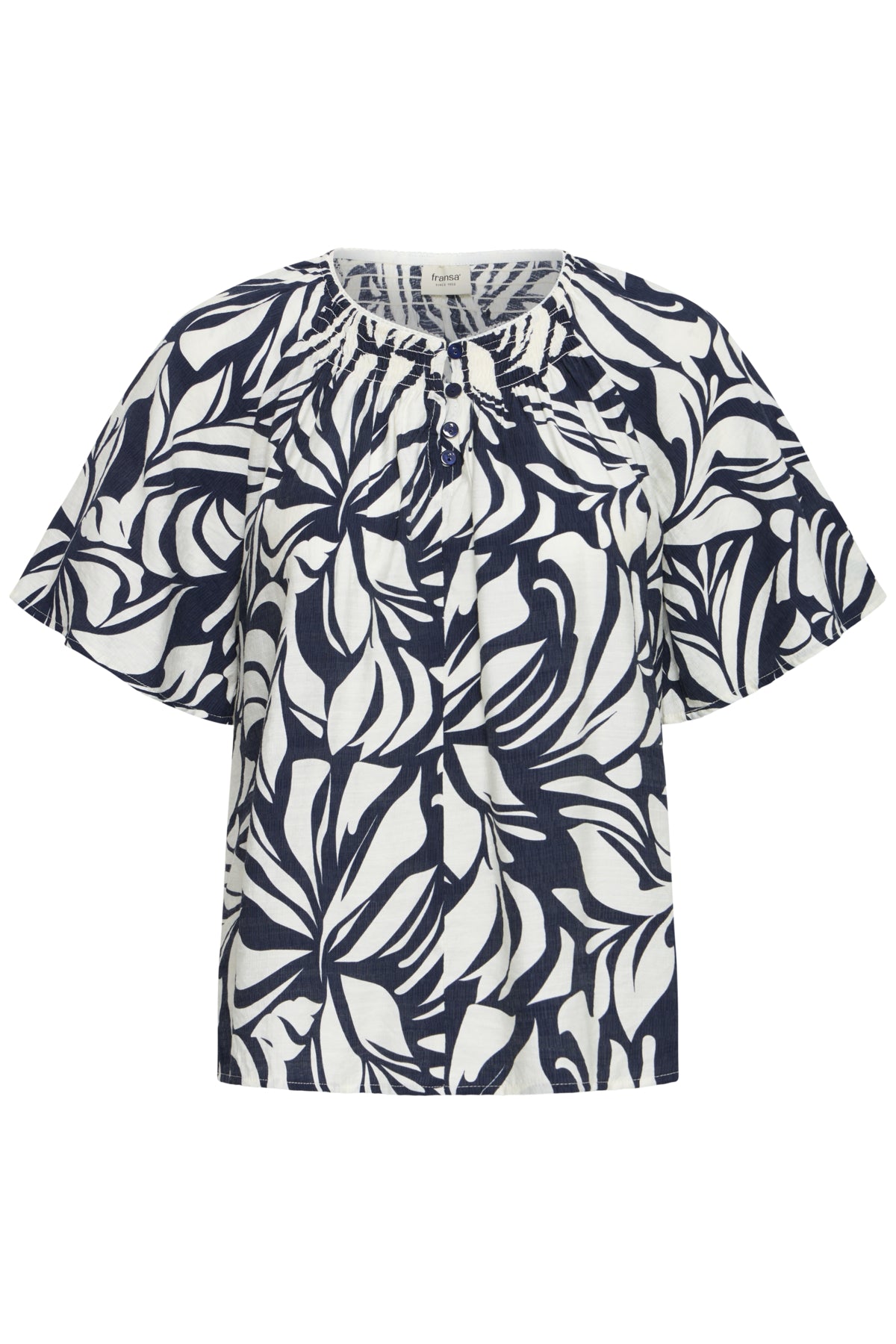 Fransa FRARIANA BLOUSE 16, Floral Reverie Navy / Blue