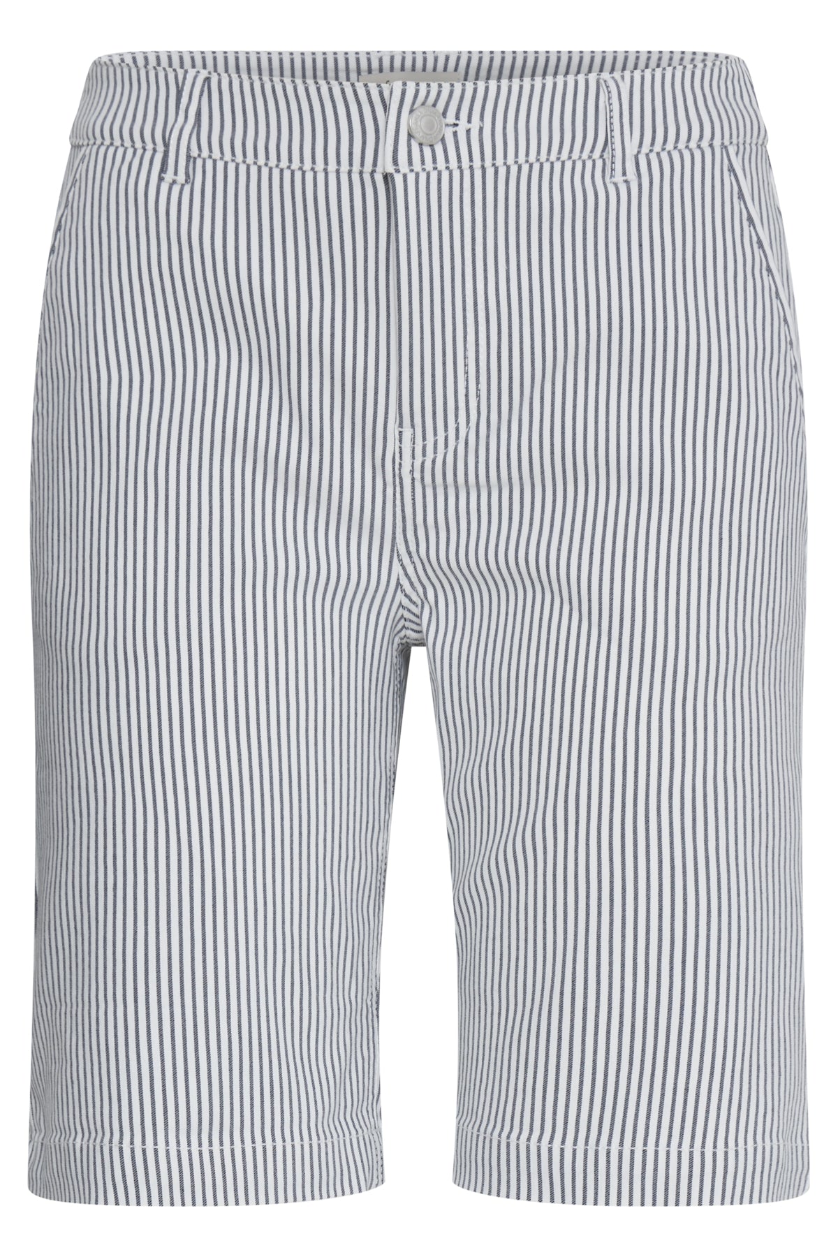 Fransa FRENA SHORTS 2, BIRCH W. NAVY STRIPE