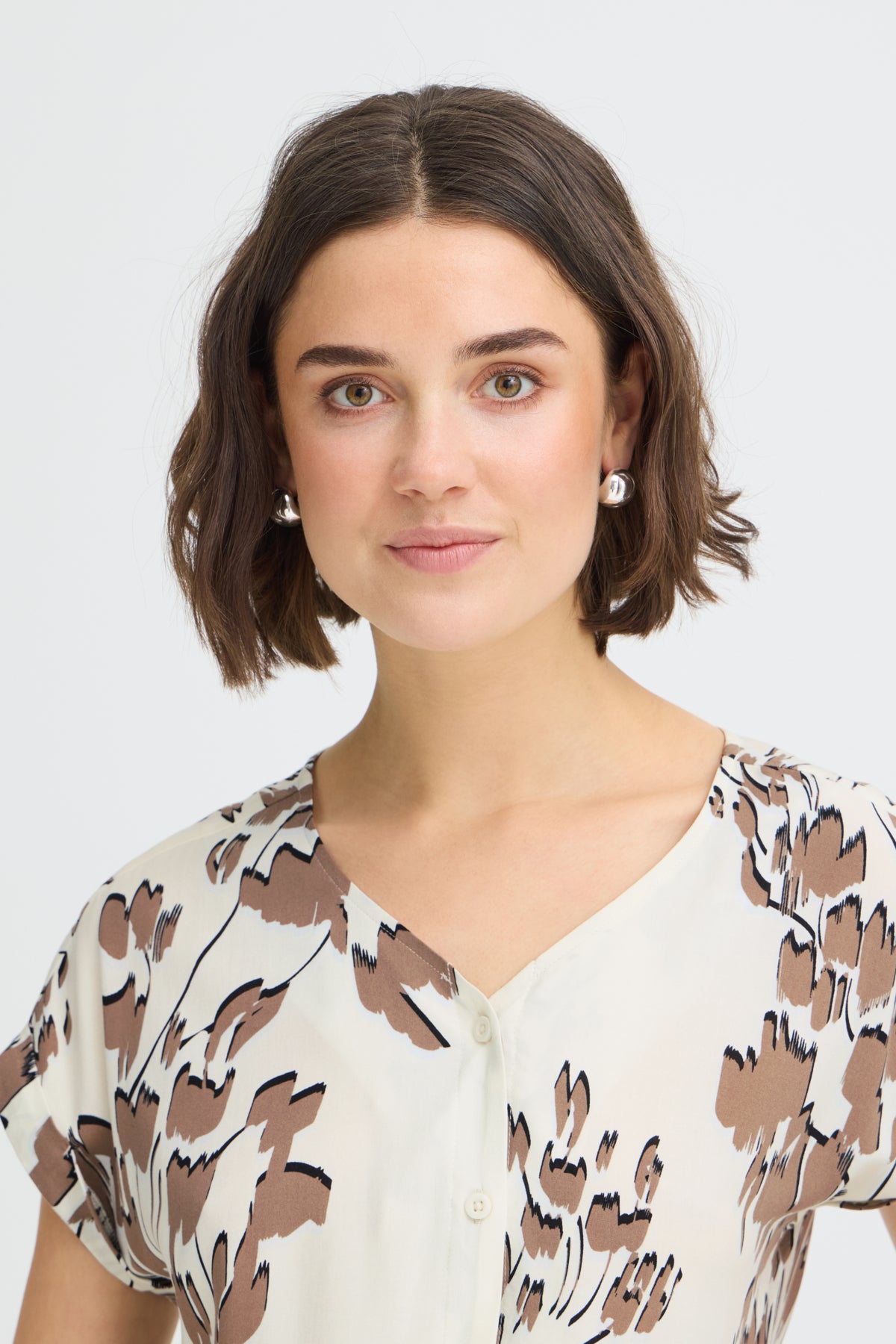 Fransa FRHEAT BLOUSE 3, MOUNTAIN TRAIL