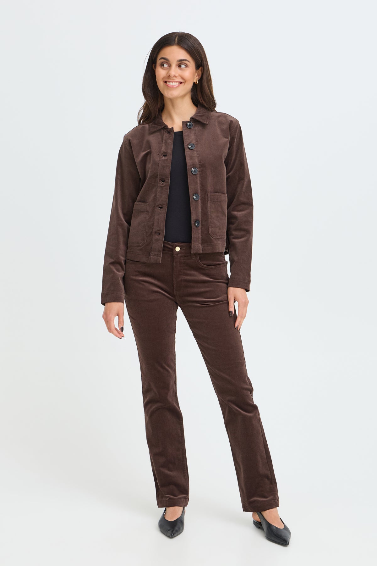 Fransa FRTEAN TESSA PANTS 2, Hot Fudge
