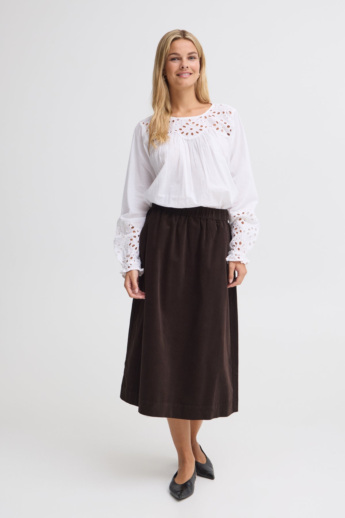 Fransa FRCORY SKIRT 1, Hot Fudge