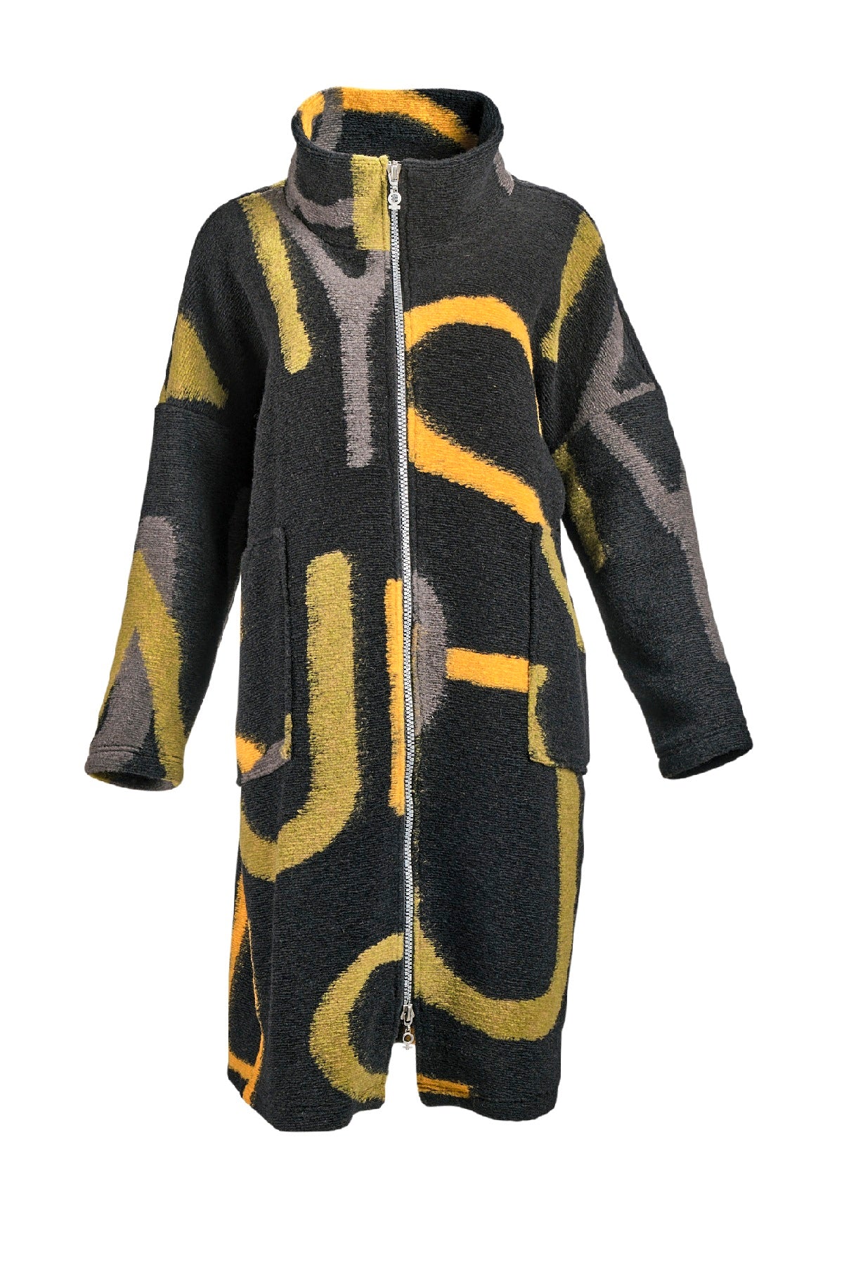 My Soul Wool lang jakke 2114, Multi