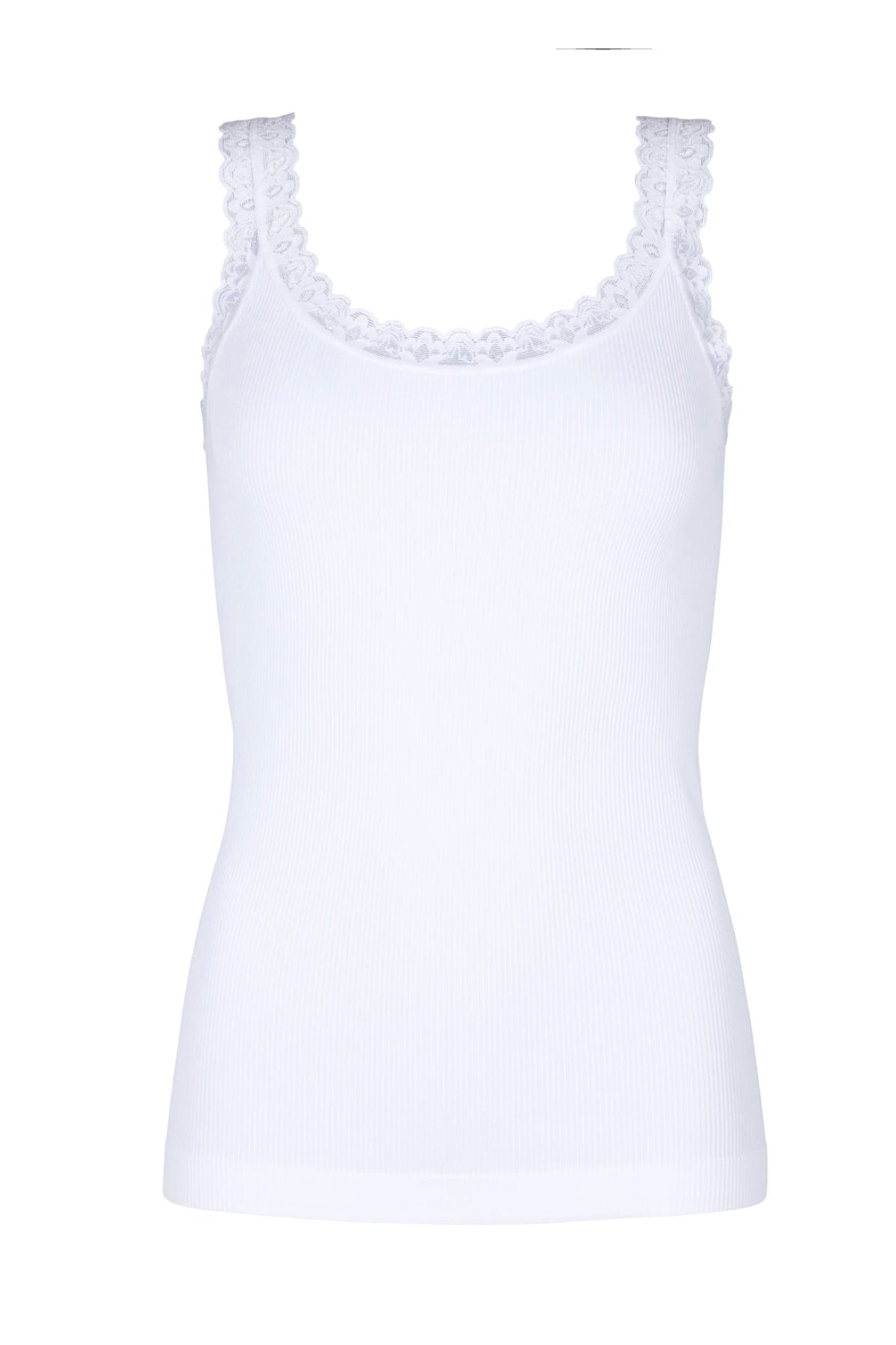 Tim & Simonsen Frida ribtop, Bianco