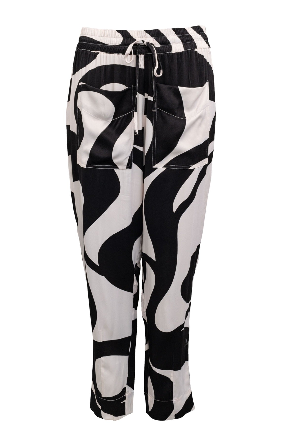 Costamani Nora Pants, Wave black/White