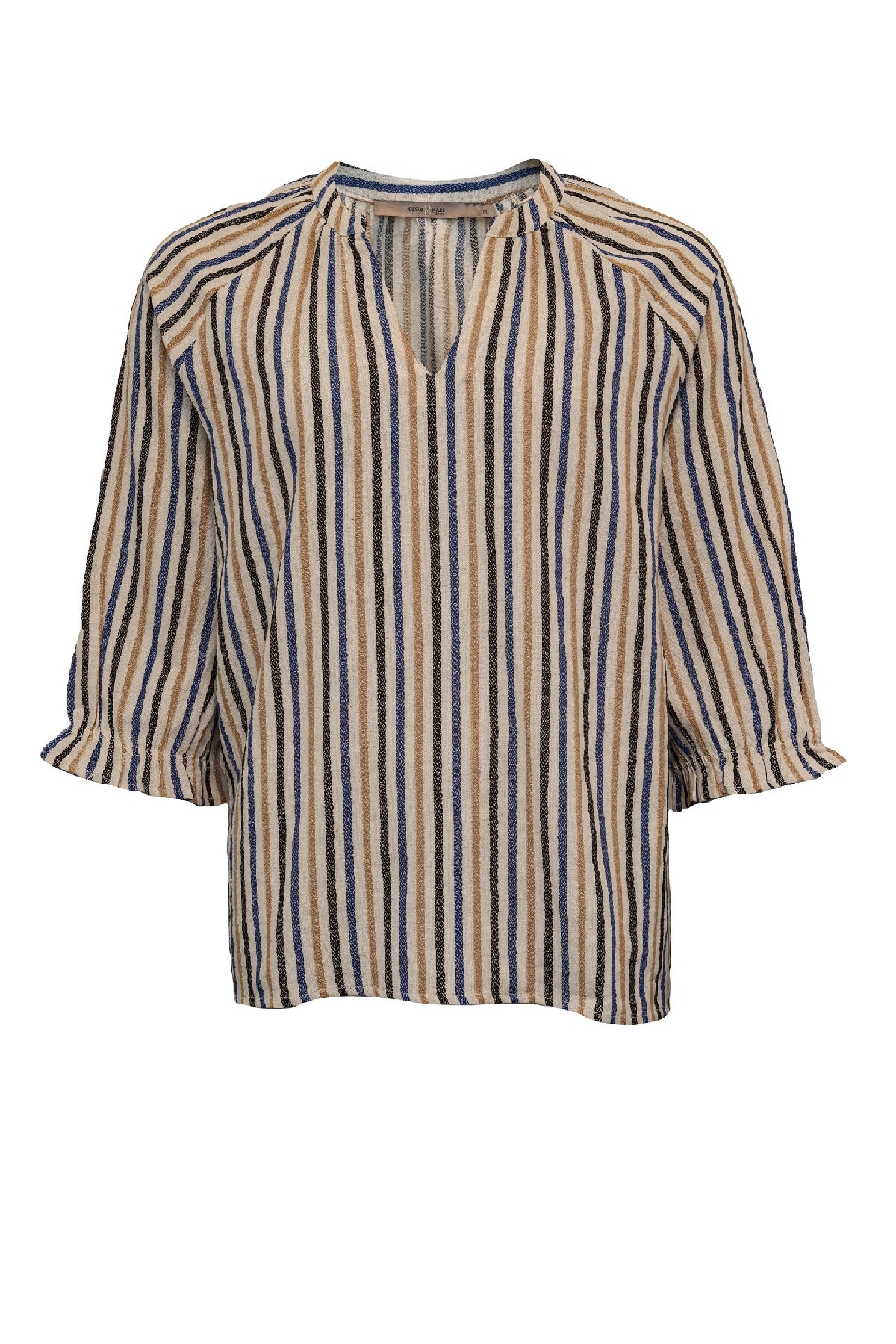 Costamani Addie Blouse, Royal/Sand Stripe